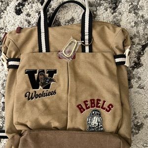 NWOT Star Wars Messenger Backpack Wookies Chewbacca R2-D2 Rebels Disney …